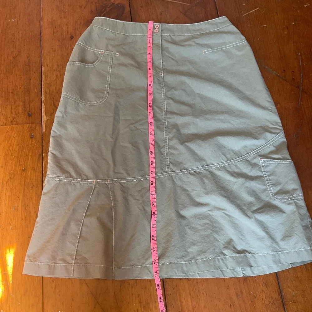 Safari green cargo skirt by Dakini size 10 - Picture 10 of 12
